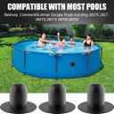 2 x 6 PCS Pool Strainer Wall Plugs for Above Ground Swimming Pools Stopper Replacement Compatible for Intex Bestway Coleman Filter Pump Water Stopper Drainer (Black)