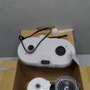 Electric Moka Pot with Milk Frother  3-Cup (150 ml) Modern Espresso Maker for Coffee, Cappuccino, Latte, Mocha & Cuban, White