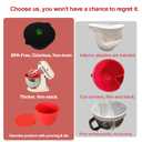 Silicone Liners for KitchenAid 7 Quart Stand Mixer - Bowl Liners for Kitchen Aid Mixer, No More Mixer Bowls Needed - 3 Liners & 3 Lids, Red & White & Black