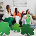 Jetec 3 Pcs 18-27'' St. Patrick's Day Green Shamrocks Stand up Cardboard Cutout Life Size St. Patrick's Day Irish Theme Party Decorations Backdrop Photo Prop Shamrock Gold Pot Coin Stand up Cutout