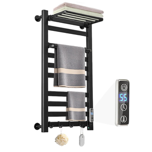 Heated Towel Rack with Shelf Timer & Multi-Level Temp Adjustment