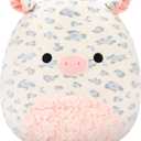 Squishmallows Original 12in Rosie The White Spotted Pig with Pink Swirl Belly  Official Jazwares Easter Plush (Medium-Sized)