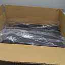 Crossbbar 4Pcs Heavy Duty Cantilever Offset Crossbar Patio Umbrella Stand Base with Fill Spouts for Water or Sand, Black