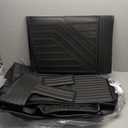 Floor Mats & Trunk Mat & Backrest Mat for 2021-2024 2025 Chevrolet Chevy Tahoe 7 Seats (2 Row Bucket Seat),TPE All Weather Protection Car Floor Mats with Trunk Mat Covering The Backrest