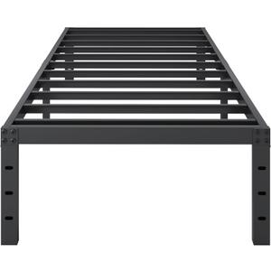 SHLAND Bed Frame Twin, 18 Inch Metal Twin Platform Bed Frame No Box Spring Needed, Mattress Foundation, Storage Space, No Noise, Easy Assembly