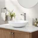 KRAUS Indy Bathroom Faucet for Vessel Sink in Spot-Free Brushed Nickel with Single Handle, Pop Up Drain and Supply Lines, KVF-1410SFBN