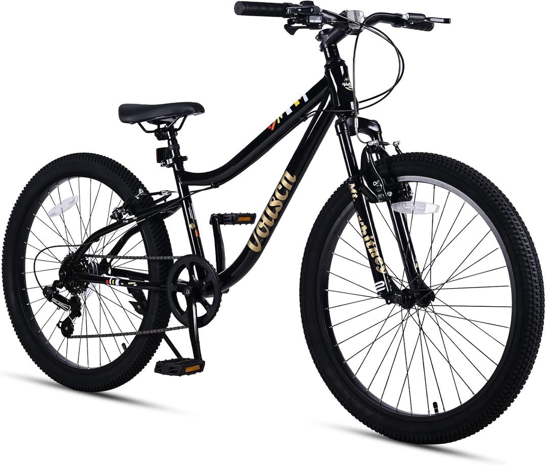 vollsch 20 24 Inch Kids Mountain Bike for 6-15 Years Old Boys Girls Teens 6-Speed Child MTB Bicycle with Front Suspension Fork, Dual V-Brakes, Multiple Colors