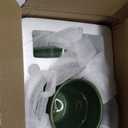 BUYMAX Ceramic Plant Pot  4+5+6 inch Ceramic Flower Pot with Drainage Holes and Tray - Gardening Home Desktop Office Windowsill Decoration Gift Set 3 (Patina)