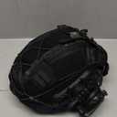 Airsoft Helmet Set Fast Helmet with Tactical Headset and Helmet Cover Adjustable Outdoor Tactical Gear for Cosplay Paintball Hunting BB CS Game B Large