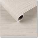 CRE8TIVE Large Size 24"x354" Cream White Grasscloth Peel and Stick Wallpaper Textured Grass Cloth Wallpaper Removable Self Adhesive Linen Fabric Wall Paper Vinyl Contact Paper for Cabinets Shelves