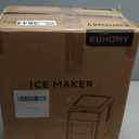 EUHOMY Nugget Ice Maker Countertop, 40Lbs/24H Pebble Ice Maker Machine, Self-Cleaning Countertop Sonic Ice Makers with Ice Scoop&Basket, Pellet Ice Maker Machine for Home/Kitchen/Office (Black)