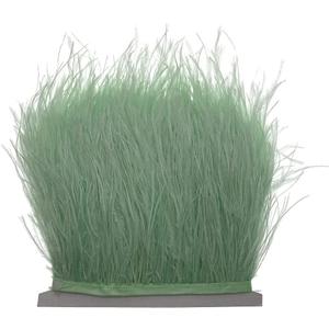 Mint Green 2Yard Ostrich Feather Fringe Trim 4-6inch in Width for DIY Costume Sewing Craft Decor Dress Accessories Party Supplies Festival Outfits