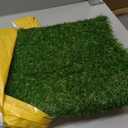 Realistic Artificial Grass Turf Mat 4 Ft X 10 Ft, 0.8” Pile Height Synthetic Fake Green Lawn Rug with Drainage Holes, Pet Dog Turf for Indoor Outdoor Patio Garden Balcony