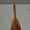 FAAY 13.5" Right-Hand Teak Spatula for Wok - Extra Wide 3.15" Head, Thin Edge Turner for Nonstick Pans, Coconut Oil Finish, Thai Handcrafted Wood