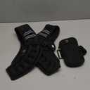 ZELUS Weighted Vest, 6lb/8lb/12lb/16lb/20lb/25lb/30lb Weight Vest with Reflective Stripe for Workout, Strength Training, Running, Fitness, Muscle Building, Weight Loss, Weightlifting, Black(6 lb)