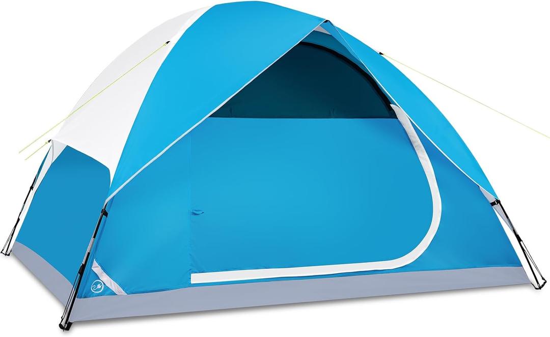 1/2/4/5/6 Person Dome Tents for Camping, Lightweight Portable Backpacking Tent, Small Easy Set Up Outdoor Waterproof Camping Hiking Tent for Adults (Blue)
