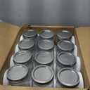 12 Pack 32 oz Clear Wide Mouth Mason Jars with Airtight Lids and White Plastic Mason Jar Lids, Canning Jars, Glass Jars for Canning, Food Storage, Overnight Oats, Fermenting, Pickling