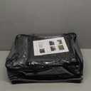 9' x 14'3'' RV Awning Shade Screen with Zipper, 600D Oxford Top + Mesh Bottom, Sun Shade Screen for Awning, Complete Kit for Trailer Camper (Black)