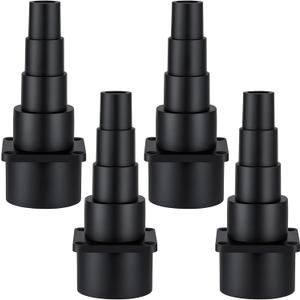 4 Pack Hose Adapter Vacuum Cleaner Adapter Universal Tool Adapters Attachment Connects to Power Tools to Contain Dust