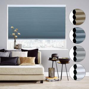 Homebox Cordless 100% Blackout Cellular Shades for Home,Shades for Indoor Windows, Honeycomb Blinds 29" W x 72" H Navy Blue