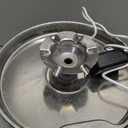 NPET Cat Water Fountain with Visible Water Level Window, White Grey 2L/67oz Automatic Pet Water Fountain with Quiet Pump, Dog Water Dispenser for Drinking (Inductor Model)