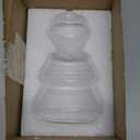 Sliner Christmas Tree Candy Jars Glass Cookie Jars with Lids Lovely Christmas Tree Jar Bowl Food Storage Container for Xmas Festival Holiday Party Gift Table Decoration(5.71 x 3.94 Inch, Clear)