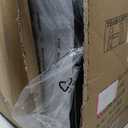 Ergonomic Office Chair-Computer X-Shaped Chair Mesh PU Leather with Adjustable Lumbar Support-Executive Desk Chair High Back with Headrest Flip-Up Arms for Long Hours (Black)