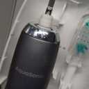 Aquasonic Vibe Series Ultra-Whitening Toothbrush  ADA Accepted Electric Toothbrush - 8 Brush Heads & Travel Case  40,000 VPM Motor & Wireless Charging - 4 Modes w Smart Timer  Charcoal Metallic