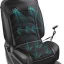 Car Cooling Seat Cushion Cover - 12V Air Ventilated Cooling Seat Cover for Car, Ventilate Breathable Home and Office, Back Comfort, Air Flow Perfect for Intense Summer, Universal Fit, Zento Deals