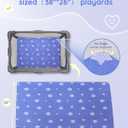 Lilian&Gema Pack and Play Mattress 38"x26"X1.5", Portable Mattress for Playpen, Pack N Play Mattress Topper, Soft Breathable and Waterproof Washable Cover for Baby Toddler