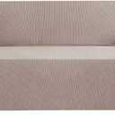 H.VERSAILTEX Stretch Sofa Covers for 3 Cushion Couch Covers Sofa Slipcovers for Living Room Feature Thick Checked Jacquard Fabric with Elastic Bottom, Sofa Large - Sand