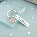 Inspirational Keychain for Women Confirmation Gifts for Teen Girls Motivational Friendship Gift for Besties Daughter Niece Sister Mothers Day Easter Birthday Graduation Present for Her