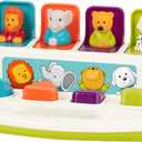 Battat – Cause-and-Effect Toy – Developmental Toy with Buttons & Colors – Color Sorting Animal Toys – for Kids, Toddlers, Babies – 18+ Months – Pop-Up Pals