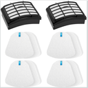 2 + 4 Pack Filters for Shark Vacuum Navigator Lift Away Filter Replacement ZU503AMZ NV350 NV351 NV352 NV355 NV356E NV357 NV360 NV370 UV440 UV540, Parts XFF350 XHF350