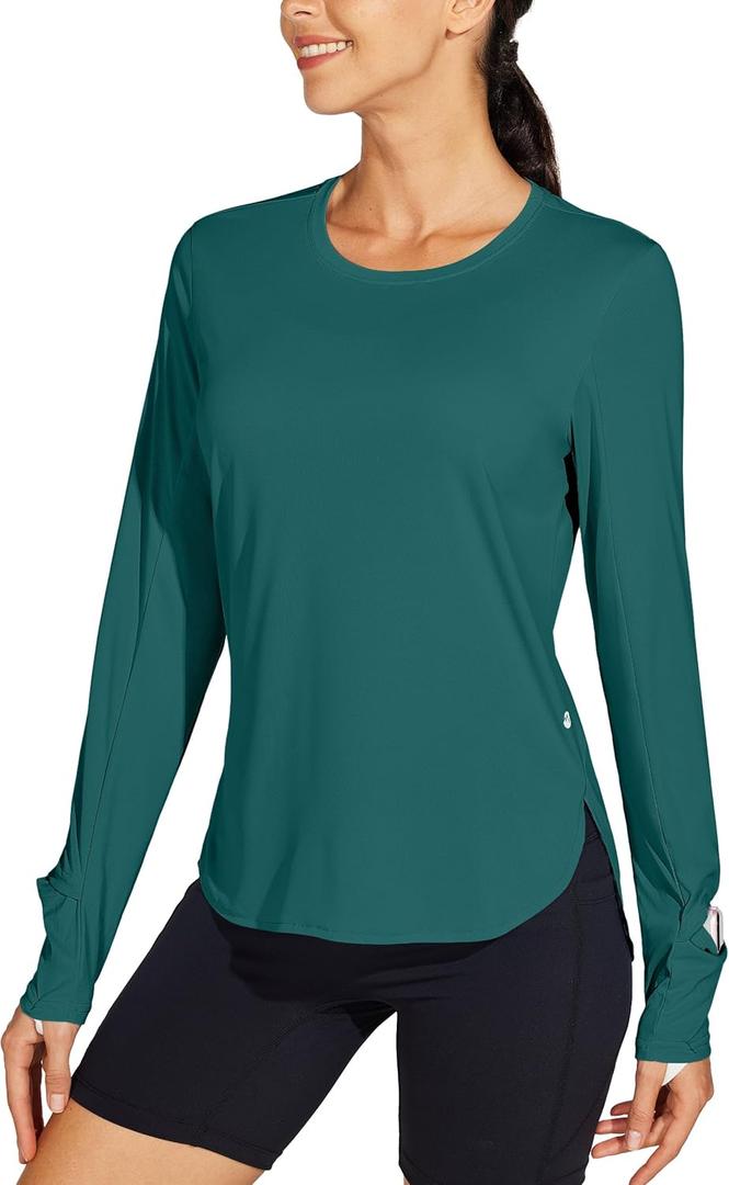 Willit Women's Sun Shirts UPF 50+ SPF Long Sleeve Hiking Lightweight Quick Dry UV Protection Outdoor (XS)