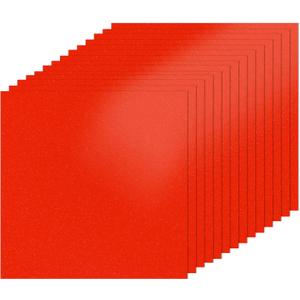 BEISHIDA 12x12inch Glitter Cardstock, Red Glitter Paper for Crafts, Graduation Grad Cap Decoration, 250GSM Premium Sparkly Scrapbook Paper for Cricut, Card Making, DIY Art Projects(15 Sheets)