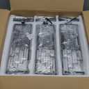 Black Pendant Lighting Modern Pendant Light, Mini Crystal Chandeliers,Adjustable Pendant Light Fixture for Kitchen Island Dinning Room Bedroom (3 Pack)