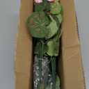 Artificial Geranium Fake Flowers for Outdoors Decoration, 6 Bundles Silk Geraniums Pink Flower UV Resistant Look Real Faux Plants for Front Door Garden Porch Planter Patio Balcony Yard Indoor Home