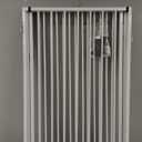 Vantas Folding No-Assembly Metal Pet Gate 80" Wide, 32" Extra Tall Dog Gate with Door Walk Through, Freestanding Accordion Puppy Gate Dog Door for Indoor & Outdoor, with 2PCS Support - White