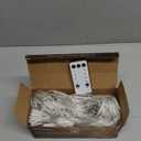 JMEXSUSS Outdoor Net Lights Waterproof, 12ft x 5ft with 8 Modes Remoter, 360 LED Plug in Net Lights for for Bush Patio Christmas Tree Decor (Clear Wire, White)