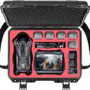 STARTRC Waterproof Hard Carrying Case for DJI Mavic 4 Pro Drone Combo,Fly More Combo, Fits RC 2/RC Pro 2 Remote Controller,Up to 9 Batteries,Charger Hub and More Drone Accessories(Case Only)