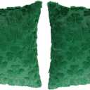 2 x Yookat St. Patricks Day Shamrock Green Pillow Covers 17.72x 17.72Inch Set of 2 Soft Lucky Clover Throw Pillowcase for St.Patricks Day Home Bed Sofa Couch