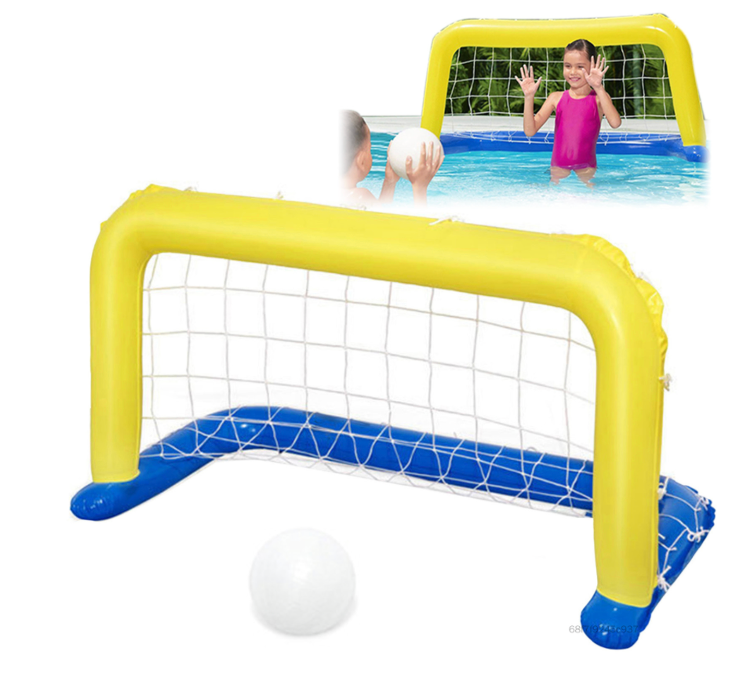 Inflatable Soccer With Goal Game Inflates To 39.5 in x 19.7 in x 22.01 in