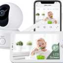ARENTI Video Baby Monitor with Camera and Audio, 5-inch Smart Baby Camera Monitor with Free Phone App, 1080P, VOX, PTZ, One-Touch Call, Temp Sensor, Lullaby, Night Vision, Auto Tracking, 2-Way Talk
