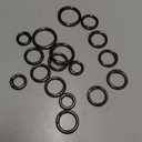 The Beadsmith Basic Elements Open Jump Rings Assortment – Silver Plated – 4mm, 5mm, 6mm & 8mm – 48 Pieces with Storage Box – Findings for Making Keychains, Charms, Chain Mail and Body Jewelry Silver