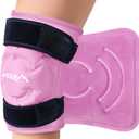 APEXUP Ice Pack for Knee Pain Relief, Large Reusable Wrap After Surgery, Flexible Gel Cold Pack for Injuries, Pain Relief for Back, Shoulder, Elbow, Ankle and Leg (Pink, S, 1PK)