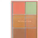 Revolution Everything Base Face Icon Complexion Palette, Multi-Use Cream Contour, Concealer, Corrector, Highlighter & Blush Kit, Vegan & Cruelty-Free, Medium