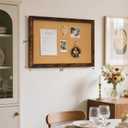 Cork Board Bulletin Board, 36"x24" Corkboard for Wall