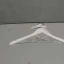 Bridal Dress Hanger Solid Wood Dress Hangers Mrs Letter Hanger Wedding Gift (Silver White Hangers and Pearls)
