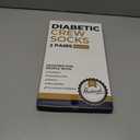 2 x Pembrook Premium Diabetic Compression Crew Socks for Women - Running Socks, Short Compression Socks for Women - 2 Pairs (Large)